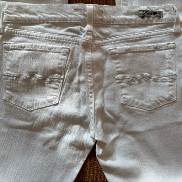 Lucky Brand Vintage Low Rise White Flare Jeans Sz 27 NWOT - Picture 7 of 7